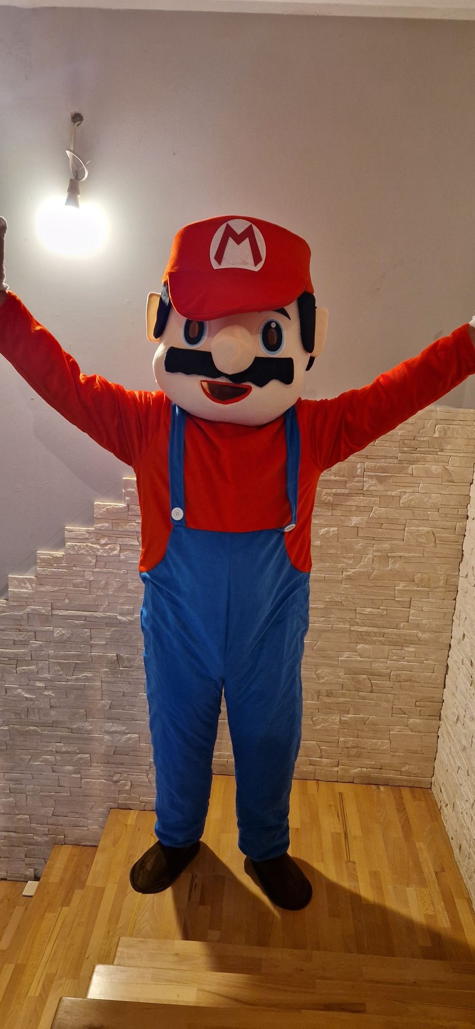 Żywa maskotka  XXL mario kostium przebranie