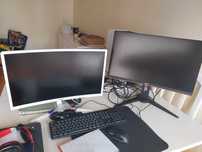 Computador Game + 02 Telas de 15+Teclado+Rato+Phone+Mousepad