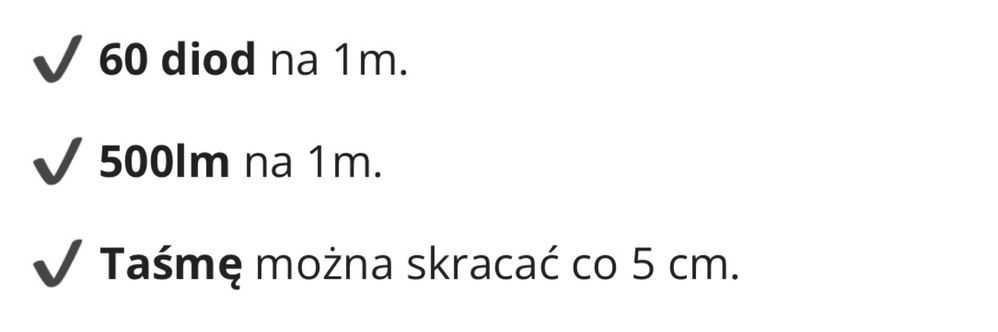 TAŚMA LED 11mb-  12V 60led/m BARWA CIEPŁA /