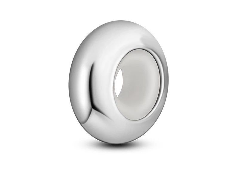 Srebrna Przywieszka Charms Stoper Blokada 2.4Mm O-Ring03Rh-Lit