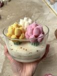 Zapachowa świeca sojowa XXL bukiet tulipanów 450g prezent dzień kobiet