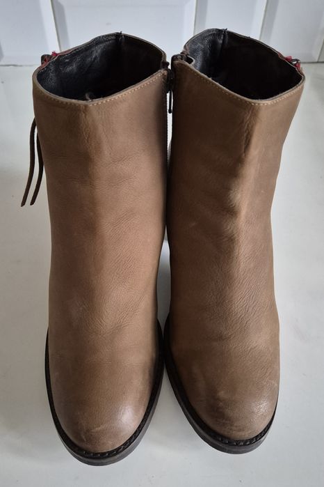 800 zł w salonie LAZAMANI roz 40 skóra naturalna botki damskie premium