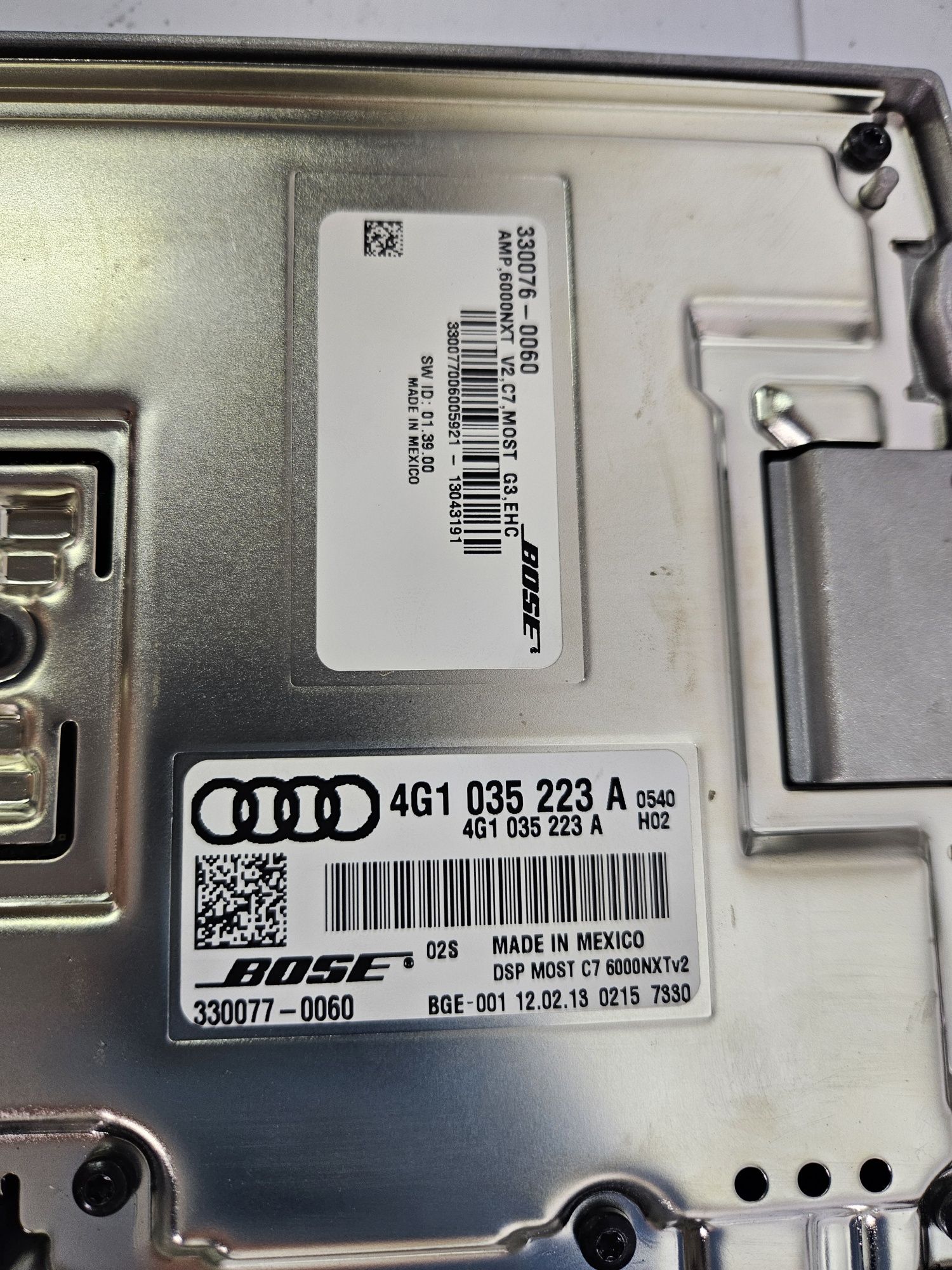 Audi a6 c7 a7 s7 a8 wzmacniacz bose oryginal
