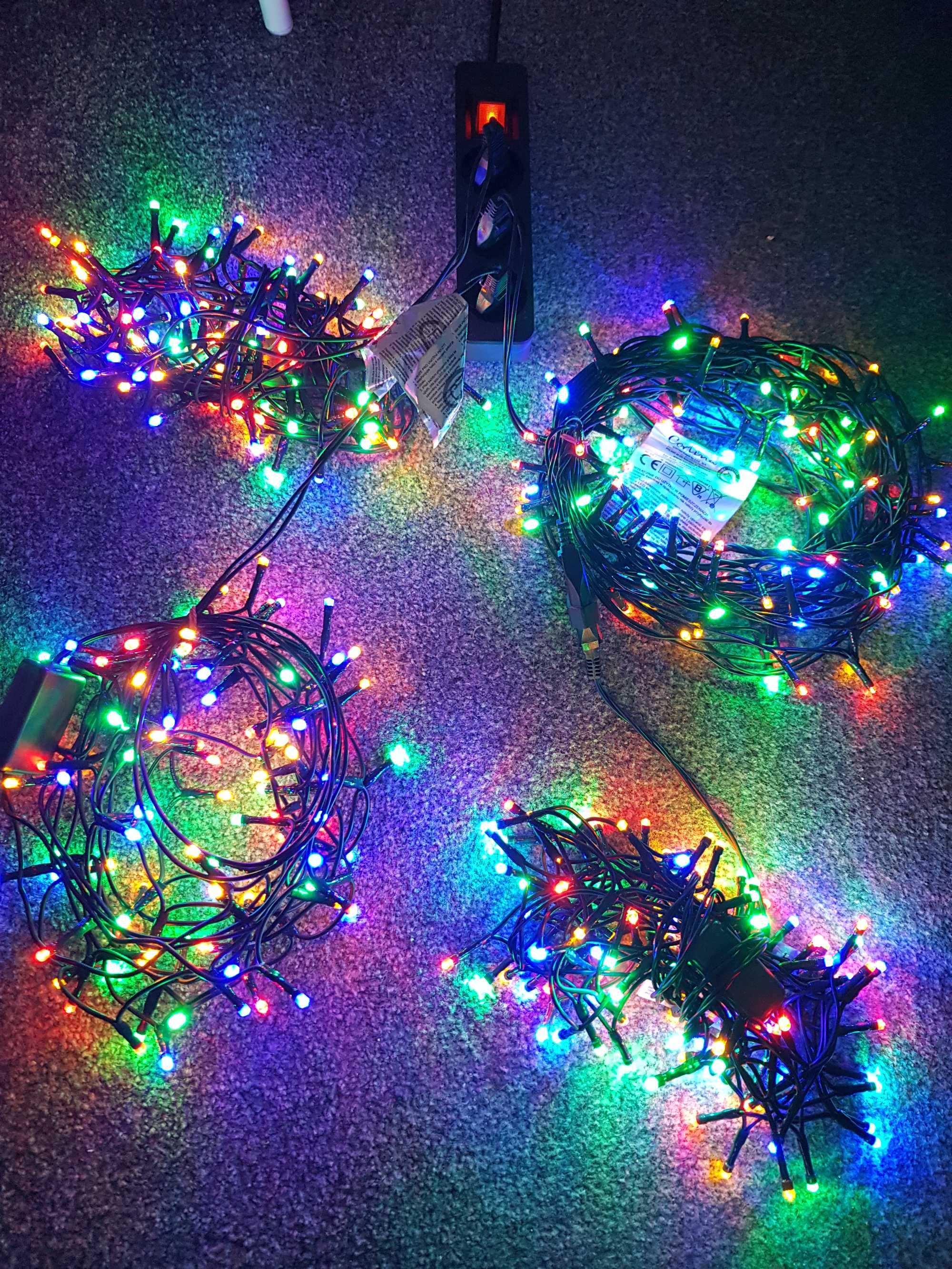Lampki choinkowe LED, sznur świetlny, girlanda świetlna 100