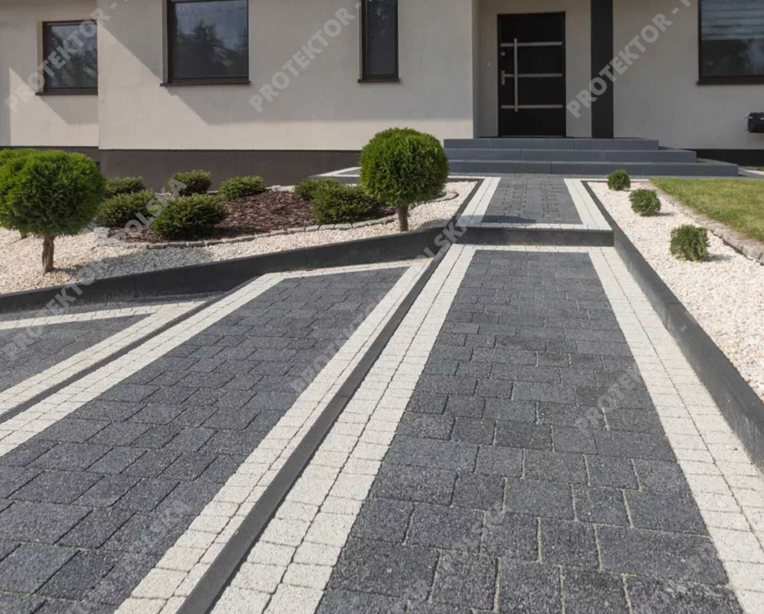 kostka brukowa KONTUR Bruk betonowa plac chodnik deptak taras prestige