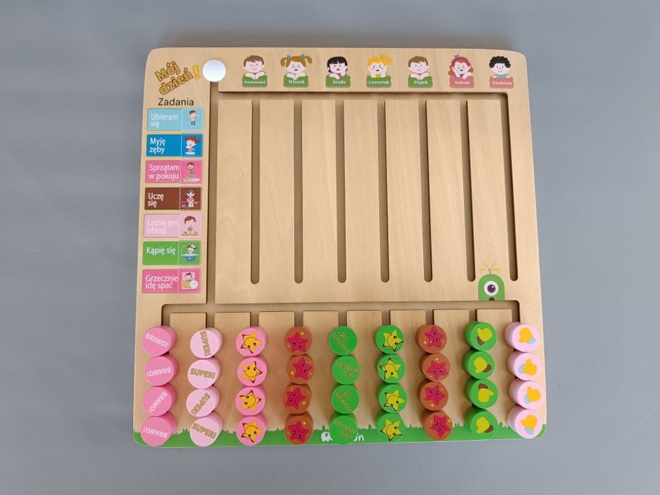 Tablica motywacyjna tablica obowiązków montesori tablica z zadaniami