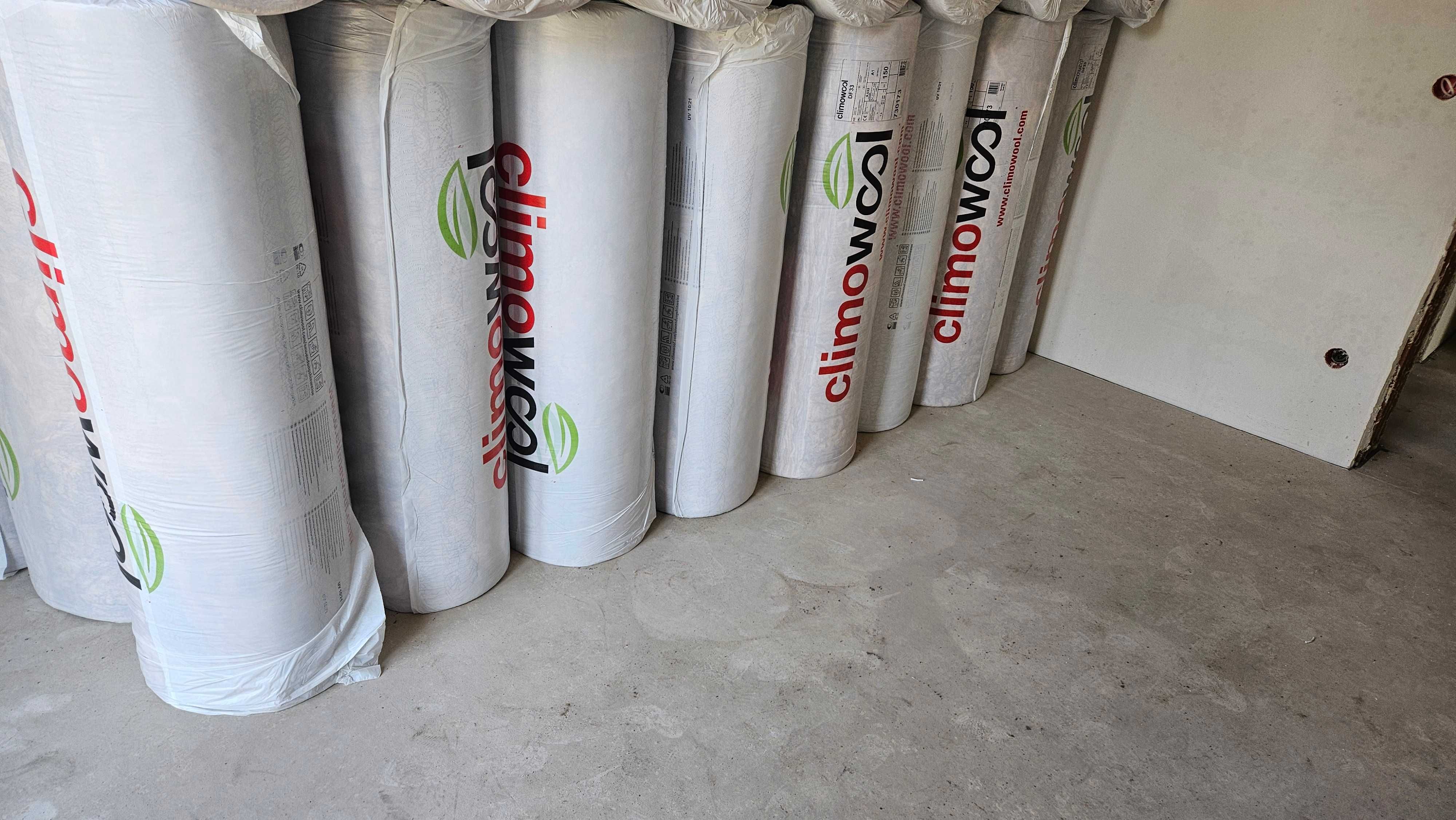 wełna mineralna CLIMOWOOL KNAUF DF33 150MM 0,33 1200x2900 3,48m2 150zł