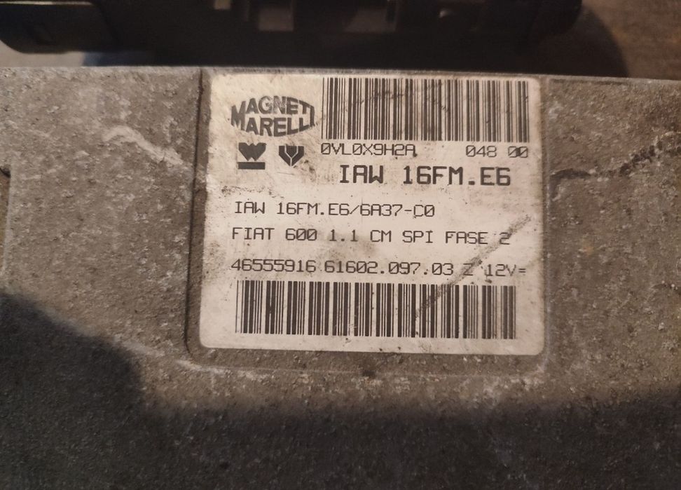 Zestaw startowy Seicento 1.1 SPI Sporting Abarth komputer immobiliser