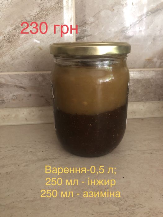 Варення з плодів азиміни, інжиру