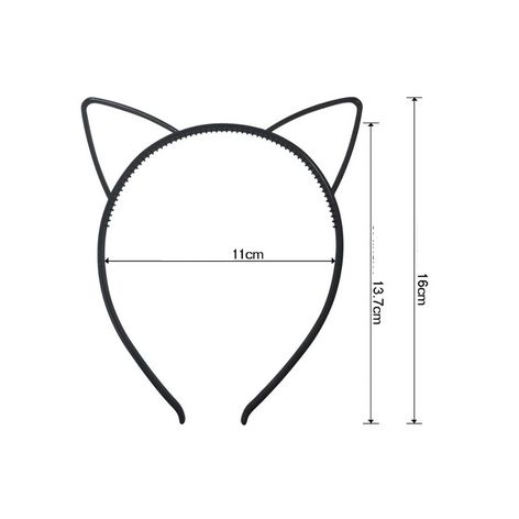 Bandoletes Orelhas Gato/Arcos Plástico Coloridos Menina