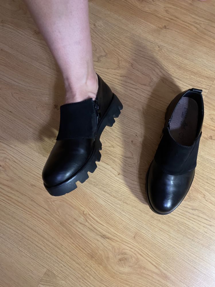 Туфлі черевики жіночі шкіряні р. 38