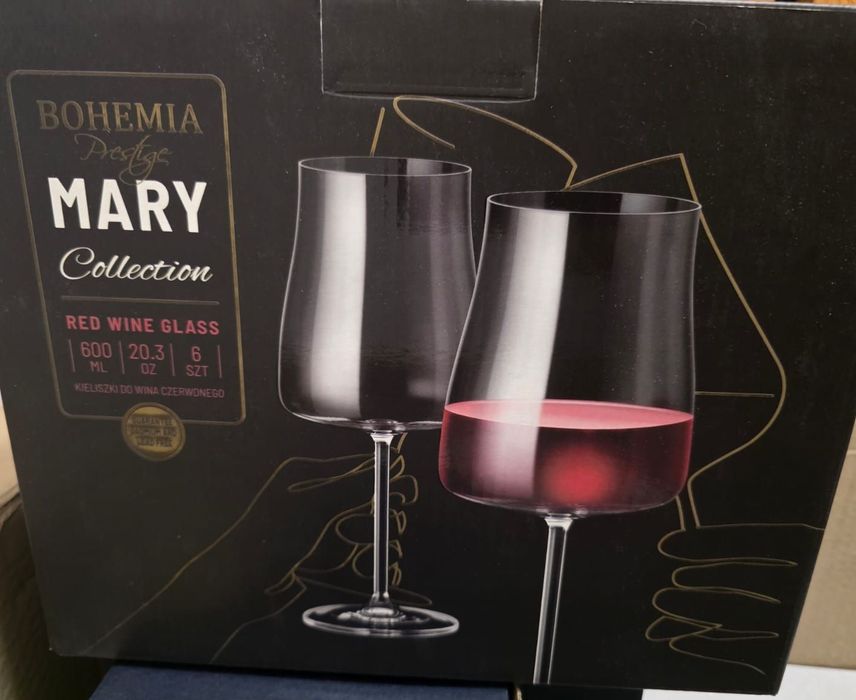 Kieliszki do wina BOHEMIA Mary 600ml 6szt