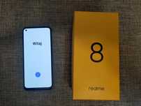 Telefon Realme 8 (4 GB RAM, 64 GB pamięci) + pudełko + ładowarka