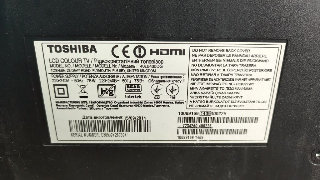 Telewizor Toshiba 40 cali