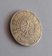 Piękna moneta 10 złotych Piłsudski 1938 kopia