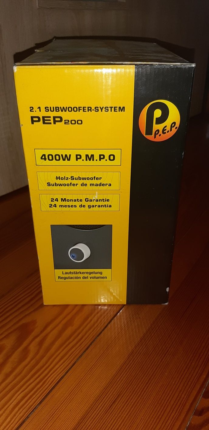 Subwoofer system PEP200 2.1 Zestaw głośników Pulsar 10