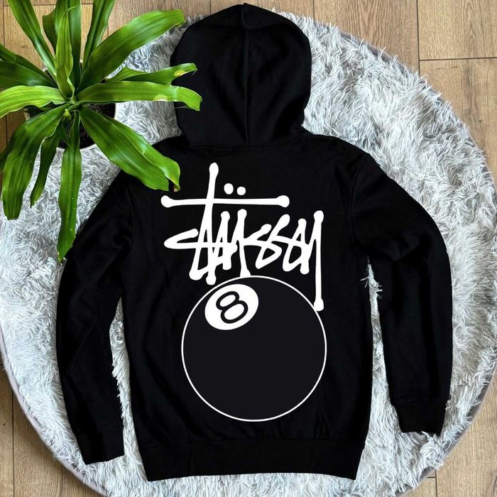 Мужская кофта Stussy Fuzzy Dice » Зип Худи черная Стусси » XS S M L XL