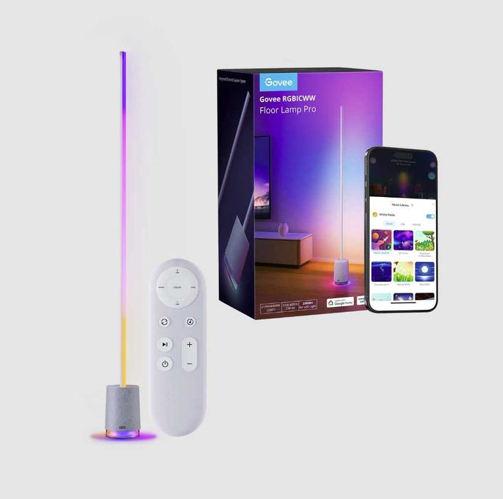 Розумна лампа/торшер з колонкою Govee Floor Lamp Pro (Чорний колір)