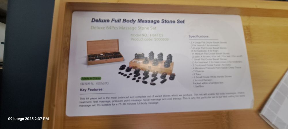 Podgrzewacz  17. L do masażu gorącymi kamieniami + trzy zestawy kamien