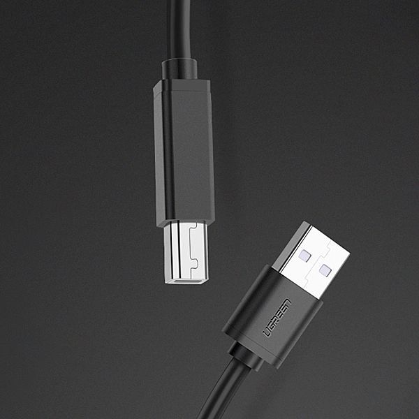 Kabel do drukarki Ugreen Us122 Usb-b Usb-a 2.0/15m - czarny