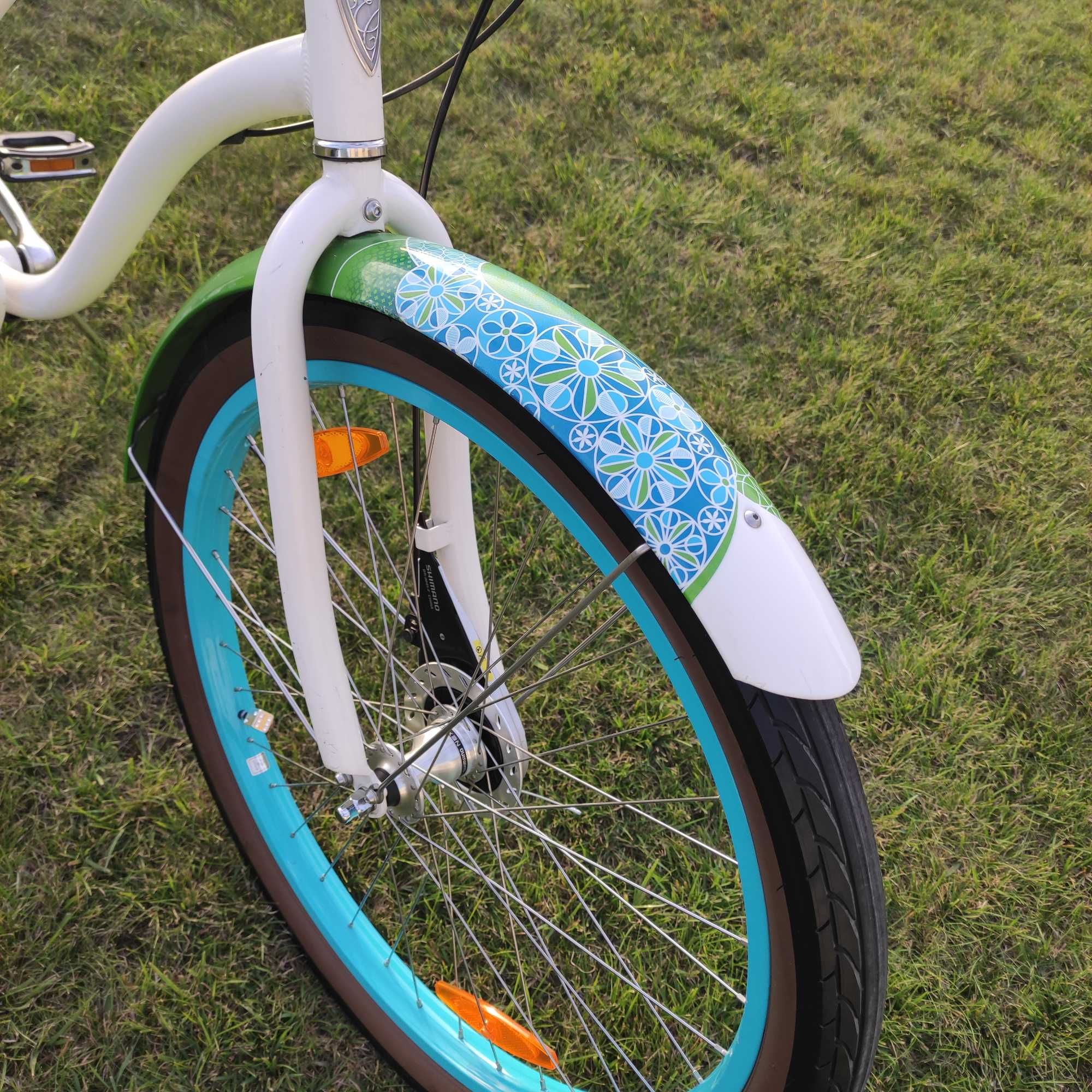 Electra Cirque 3i 26" biały  beachcruiser