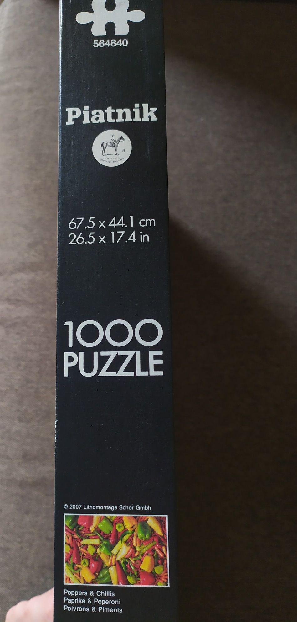 Puzzle 1000 elementów Piatnik, bardzo trudny wzór.