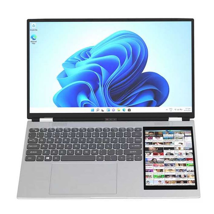 Laptop dwuekranowy. Intel N100 3,4Ghz, RAM 16Gb, DYSK 512 Gb SSD