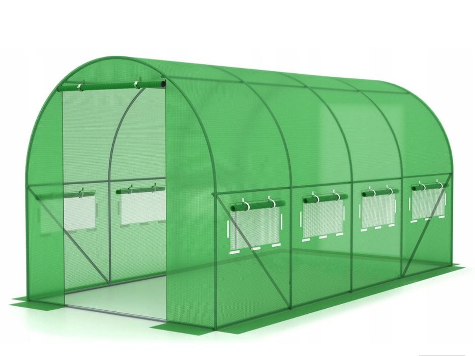 NOWY Tunel Foliowy Ogrodowy Foliak Szklarnia 400x250 4x2.5 Duży