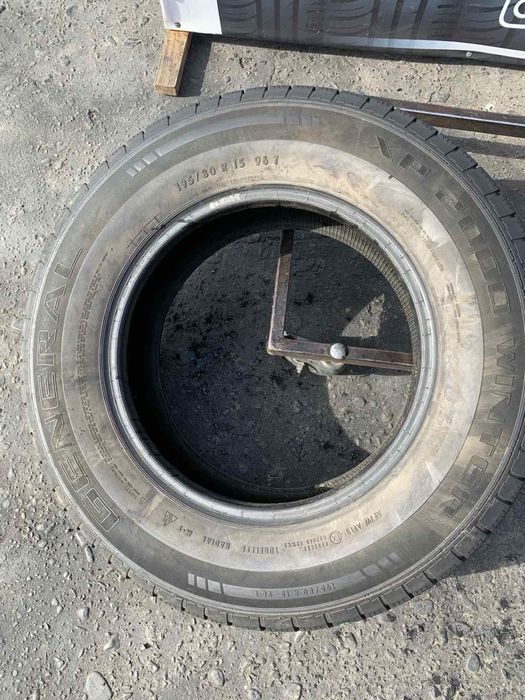 Шини 195/80 R15 пара General 6мм, зима