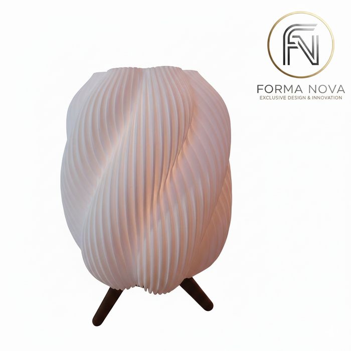 Nowoczesna drukowana lampa 3D