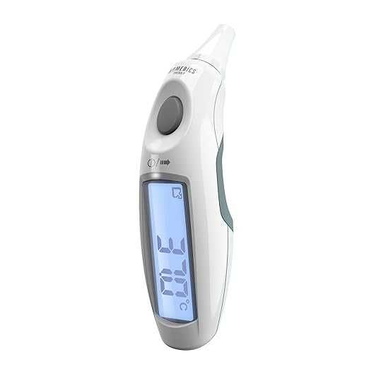 HoMedics TheraP Jumbo termometr do uszu z wyświetlaczem – wodoodporny