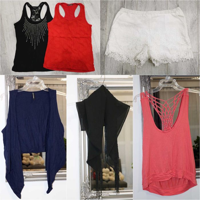 2 Mega paka ciuchów zestaw ubrań 35 szt rozmiar 38/40 M/L nowe używane