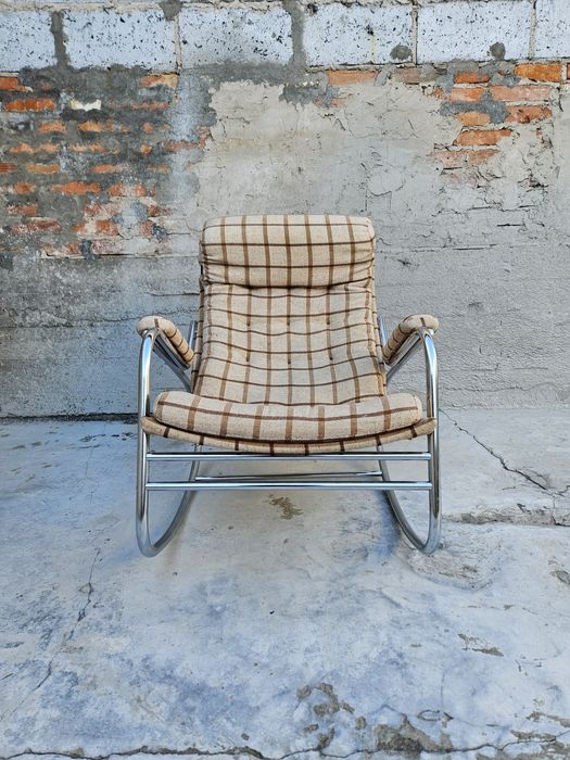 Fotel bujany HJO Ikea vintage Noboru Hakamura bauhaus modern
