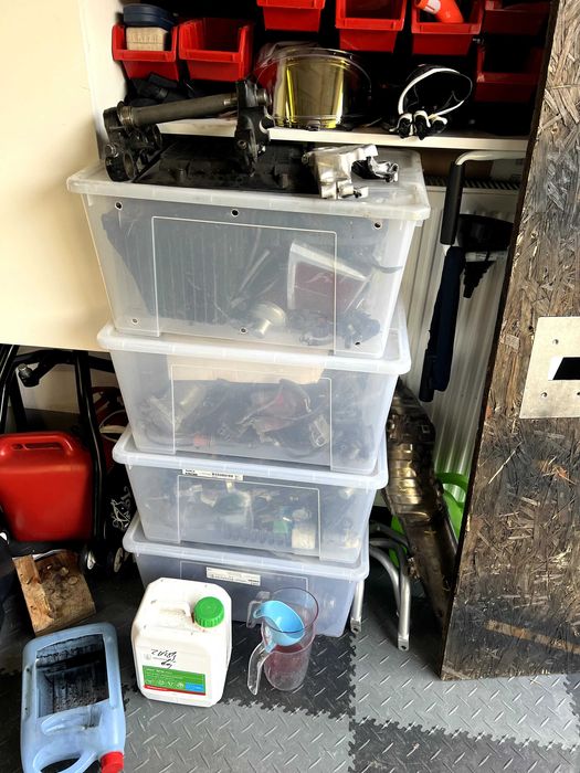 honda CX 500, rama, dużo części, wersja ikea