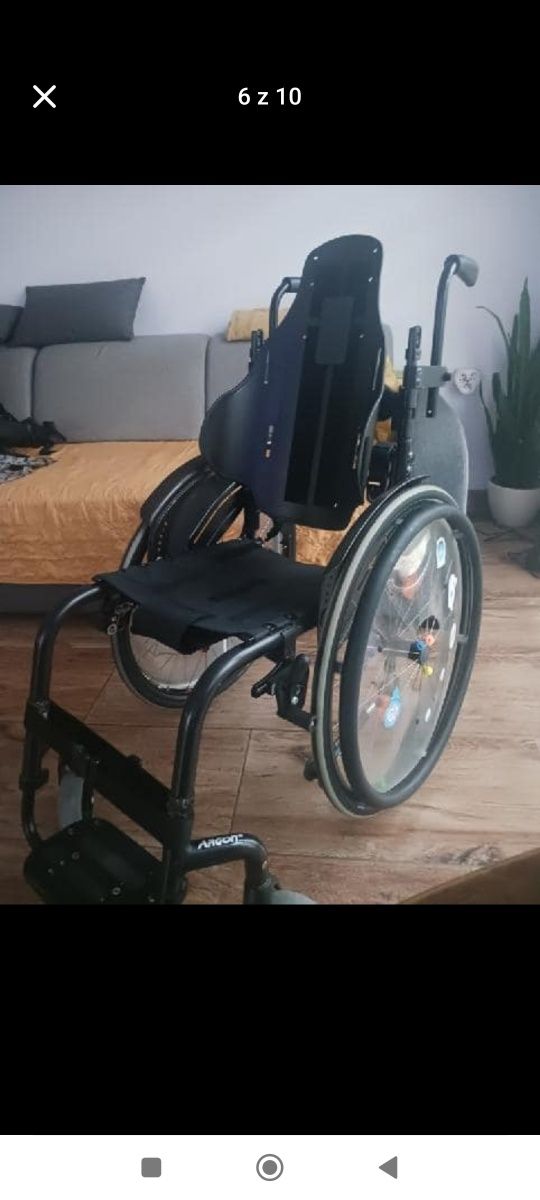 Wózek inwalidzki  dziecięcy Argon 2. z siedziskiem JAY EASY VISCO i sp