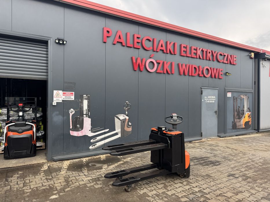 Paleciak elektryczny Toyota BT SWE 080 L 60 cm 800 kg wózek Toyota