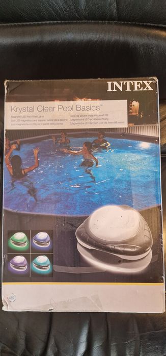 Lampa magnetyczna basenowa oświetlenie lampki LED INTEX 28698 kolor
