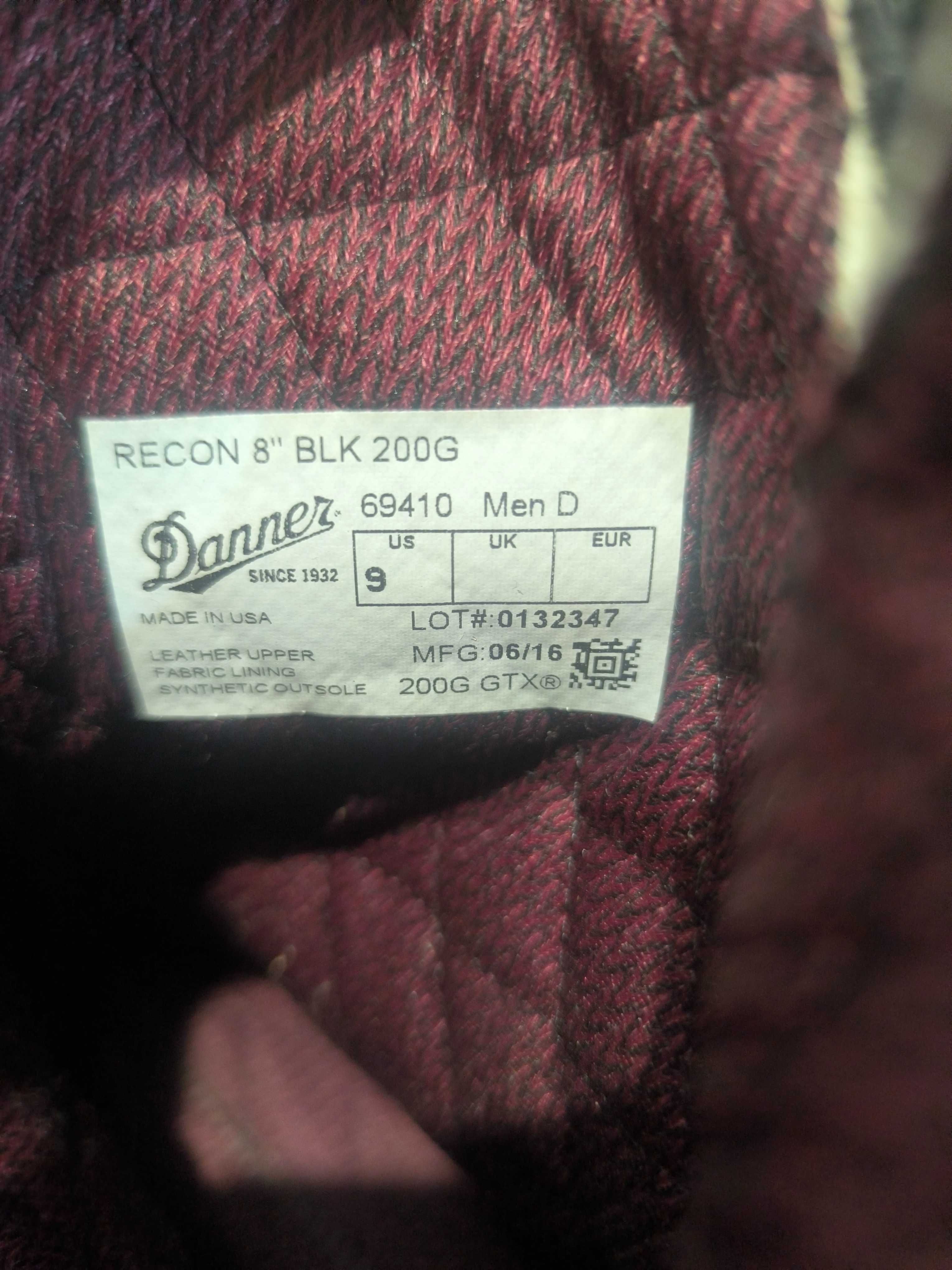 Берци Danner , 43 Нові, made in USA, Gore-Tex
