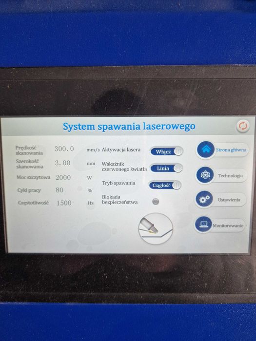 NOWA 3000W Od ręki Spawarka Laserowa  RAYZER 3 w 1 spawarka laserowa