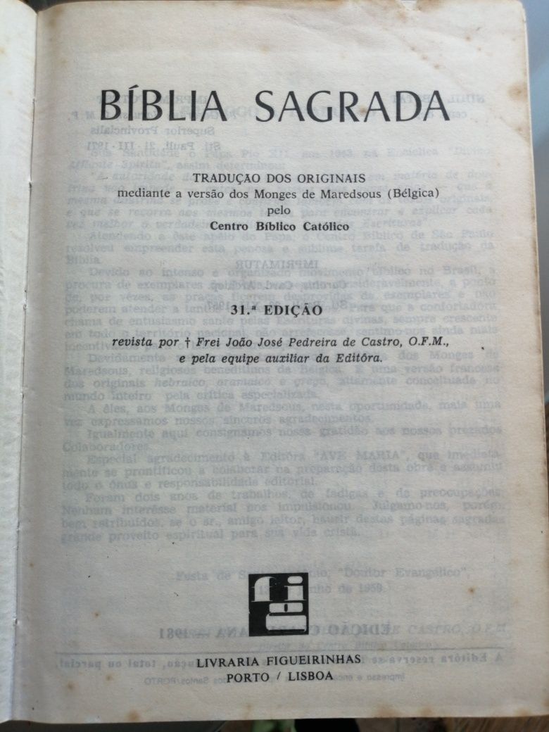 Bíblia sagrada (católica)