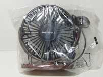 SWEETFULL USB Fan, Mini biurkowy wentylator Fan, 3 prędkości R2