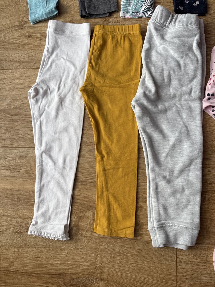 Legginsy spodnie 98-104 zestw 11 par i gratis 2