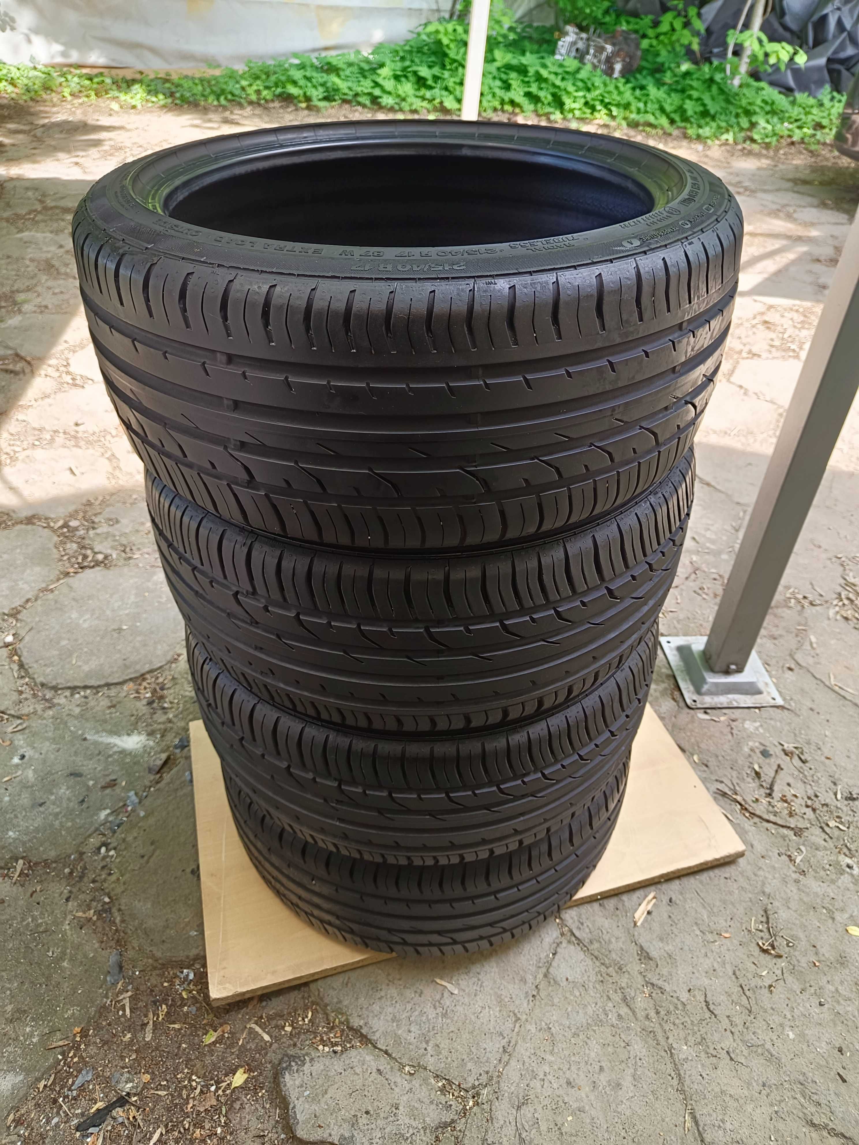 7,2mm Continental 215/40 R17, cena za 4szt.