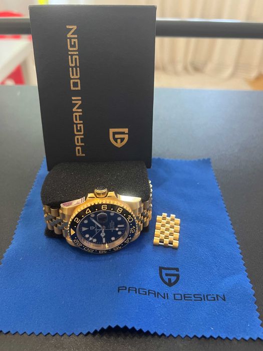 годинник Pagani Design Submarine GMT Gold PD-1662