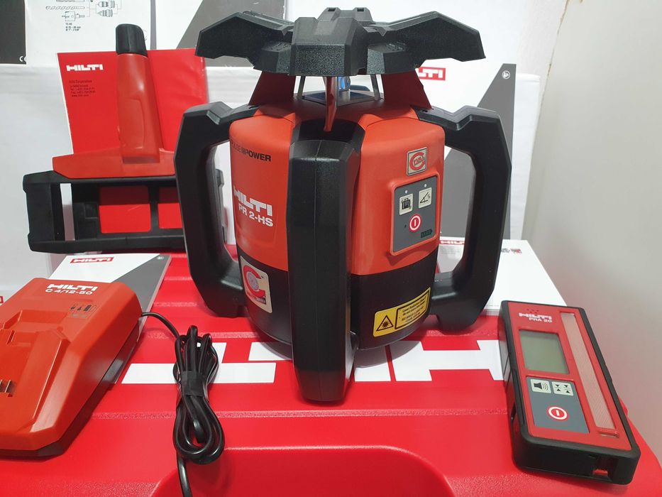 HILTI PR 2 HS-A12 laser niwelator rotacyjny lata statyw PUA 25 wkretak