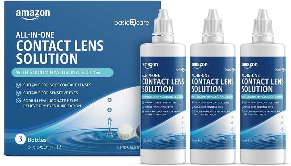 Basic Care Płyn do miekkich soczewek z hialuronianem sodu 360ml x3