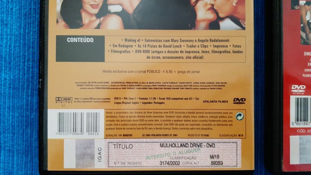 Filmes de David Lynch - dvd