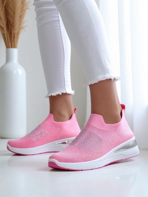 3 KOLORY 36 37 38 sneakersy 39 40 41 tkaninie z cyrkoniami materiałowe
