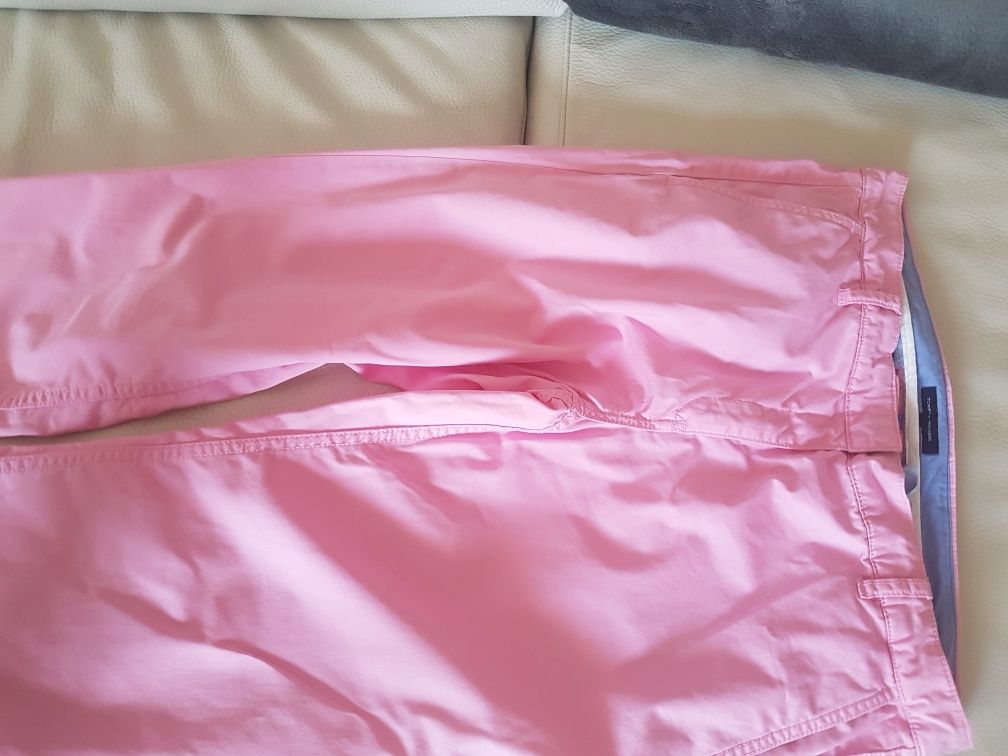 Tommy Hilfiger spodnie różowe roz. 12   XL