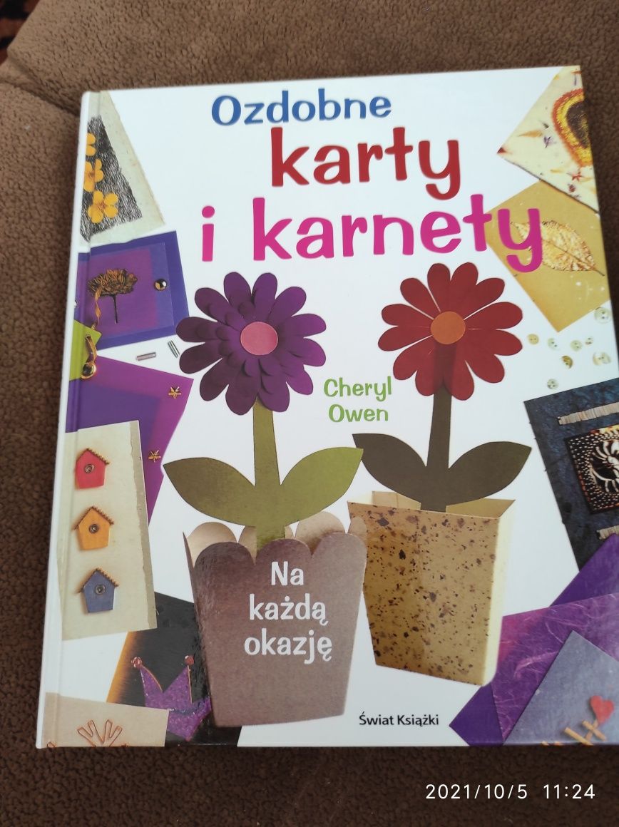 Ozdobne karty i karnety, Cheryl Owen, Świat Książki